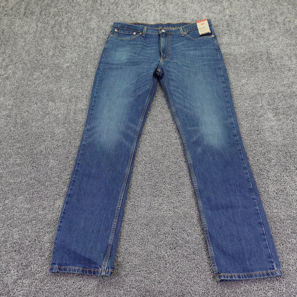 Levis 511 Slim Jeans Mens 38x34 Blue Denim Stretch Waterless Pocket